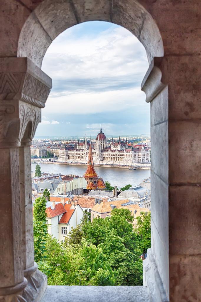 Parliament and the Danube River, Budapest, Hungary small